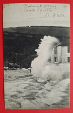 Postcard Rough Sea at Combe