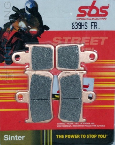Front sintered brake pad - pad, sbs