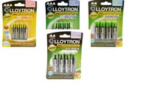 LLOYTRON AA 800-2700 mAh AAA 550-1100 mAh RECHARGEABLE BATTERIES PRECHARGED NiMH