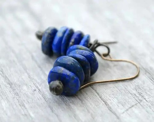 Natural lapis lazuli - lapis, drop
