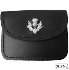 Mens Scottish Black Leather