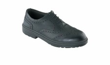 TUF 142014 Executive Black Brogue Safety Work Shoe SZ 8