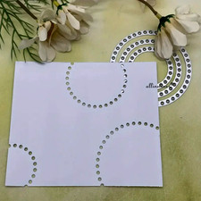 Geometric Circle with Dots Cutting Die Set , Embossing. Scrapbooking , DIY. J 47