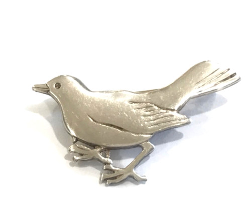 Vintage ortak silver - silver, bird