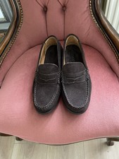 SEBAGO Men’s Leather & Suede Brown Penny Loafers Deck Shoes 8UK