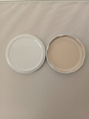 Brand new jam jar lids - jar, white