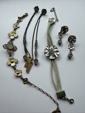 Vintage Danish Pilgrim Daisy Jewellery Lot Bracelets & Earrings