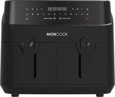 MONCOOK Double Air Fryer - 2 In 1 Airfryer 9L w/4.5L Baskets  (400-166)