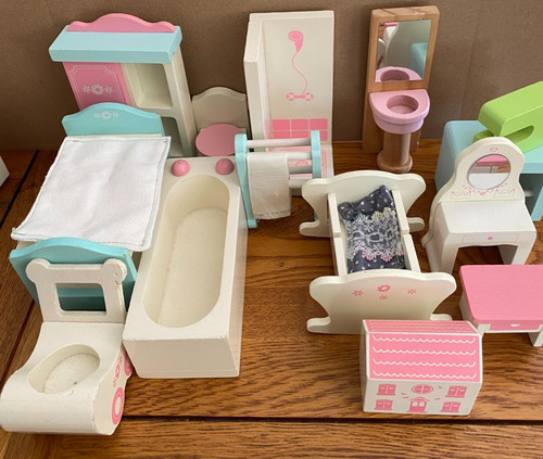 Group elc wooden toy - of, dolls