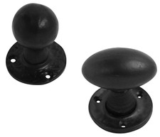 Cast Iron Black Door Knobs