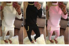 New Ladies Quilted Tracksuit