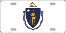 MASSACHUSETTS STATE FLAG METAL
