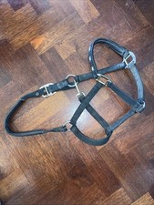 Adjustable Black Head Collar Full Size Horse Riding Tack