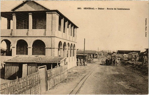 Old postcard senegal dakar - postcard,