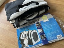 Ancol Travel Pod.Dogs Cats Pet Small Animals Carry Bag & Cushion. Ideal For Car