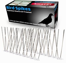 Bird Spikes Steel Spike for Roof and Windows Bird Deterrent Cat Seagulls Anti