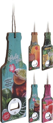 20cm wooden bottle opener - bottle,