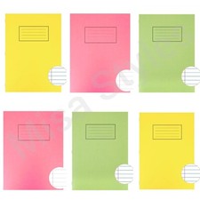 EXERCISE BOOKS 6 PACK 48 PAGES LINED PAGES PAPER SCHOOL WRITING HOMEWORK WORK A5