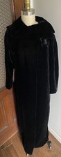 Vintage Long Black Velvet Cape