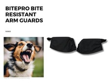  Added Protection Bitepro Bite Resistant Arm Guards Medium (black) Unisex RRP£94