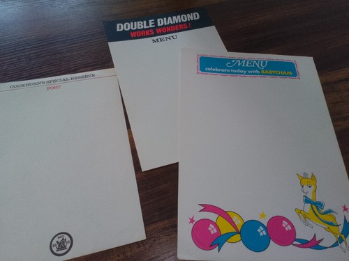 Vintage pub menu - 3,