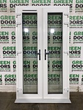 WHITE UPVC DOUBLE DOORS FRENCH