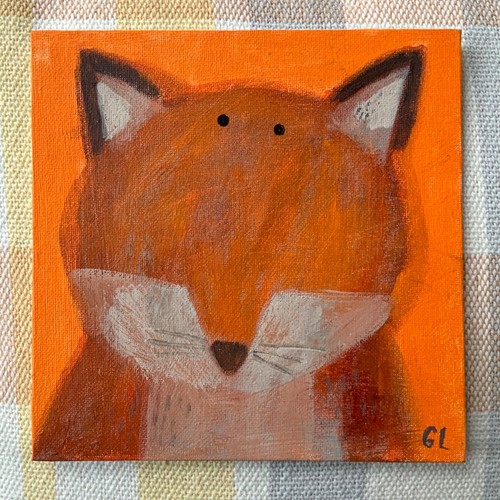 Fox original acrylic - 'mr,