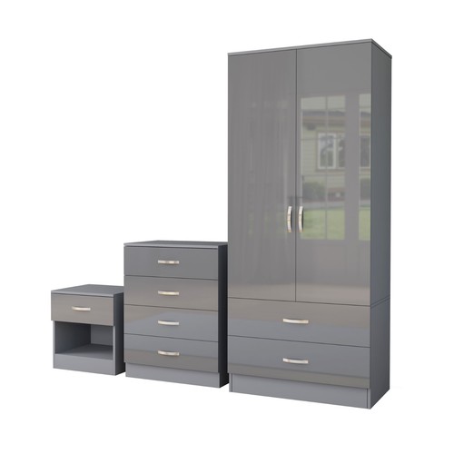 Piece high gloss bedroom - piece,