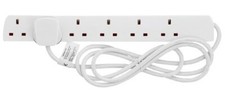 6 Gang Socket Mains Power