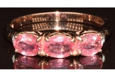 9ct Rose Gold Padparadscha