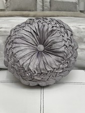 One Round Buttoned Cushion 11 inches shade of Lilac