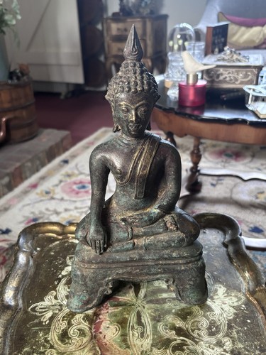 Antique thai bronze - thai, buddha
