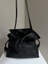 Loewe Medium Flamenco Shoulder Bag in Black