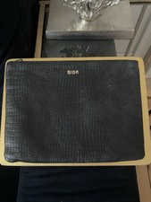 BIBA Croc Effect Black Pouch