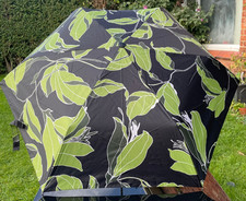 Radley Umbrella Black & green BONSAI FLORAL New factory second RRP £30