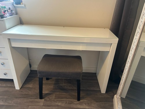 Ikea dressing table with - with, stool