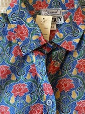 BNWT Liberty shirt blouse 14 William Morris Style Print Tana cotton beautiful