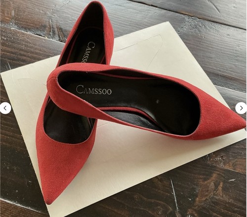 Red kitten heels - red, 6.5