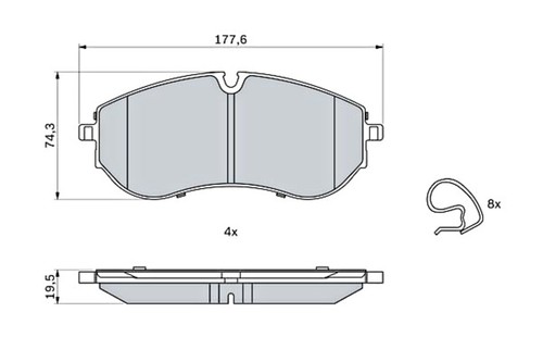 Disc brake pad - pad, set
