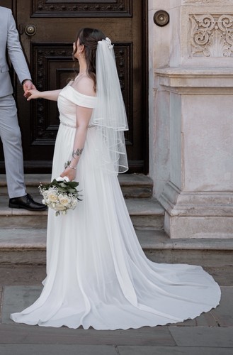 Wedding dress size - wedding, veil