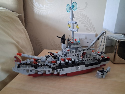 Construction toy warship - construction,