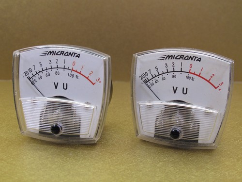 Micronta audio meter pair - vu,
