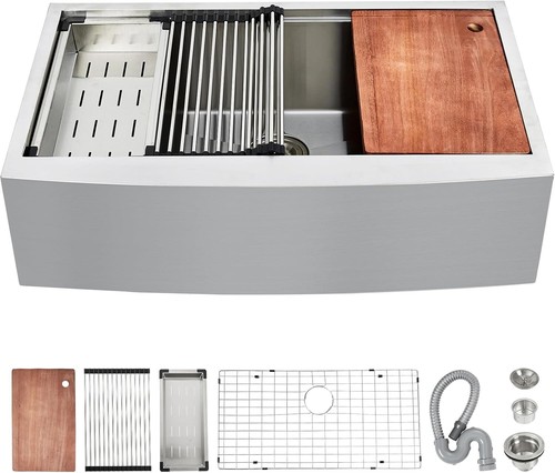 33x22x9in farmhouse apron - 33x22x9in,