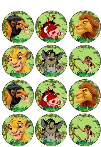 Lion king cup - 24, cake