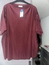 Matalan Pleated Burgundy Top