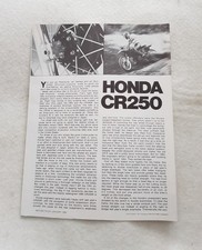 HONDA CR250 The Motorcyclist Magazine Reprint JAN 1980 #MR00115