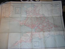 GWR railway map - see scans x5