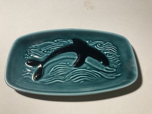 Poole pottery dolphin trinket - pottery,