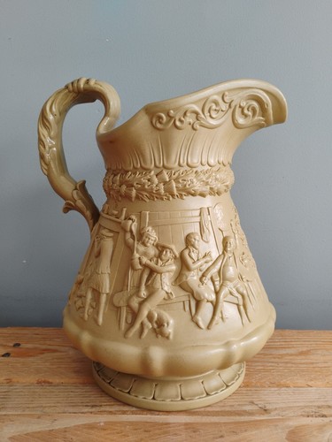 Large ochre pottery antique - large,