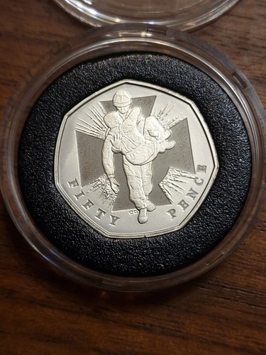 2006 silver proof piedfort 50p - piedfort,